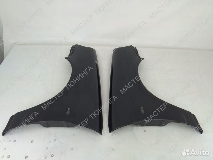 Крылья приора комплект абс пластик