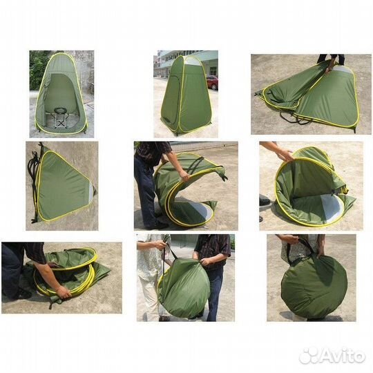 Автоматическая походная палатка душ-туалет (розов)