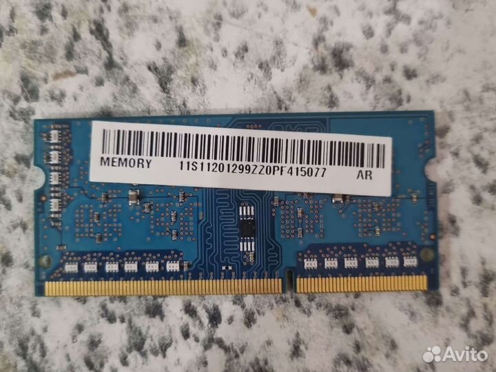 Оперативная память ddr3 для ноутбука 2gb