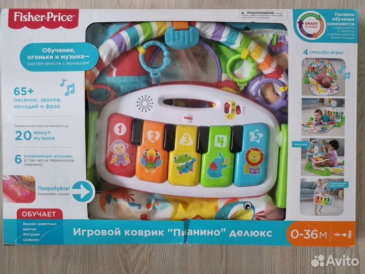 Игровой коврик пианино fisher-price
