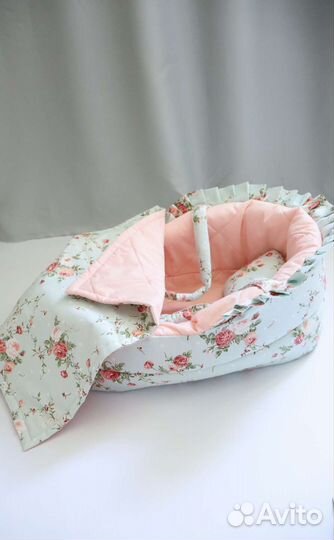 Люлька+ одеяло + подушка для куклы до 45 см
