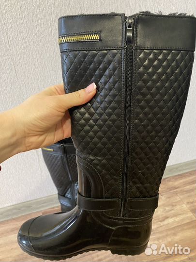 Сапоги резиновые утепленные женские 38 размер