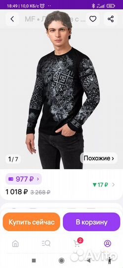 Лонгслив мужской, 46