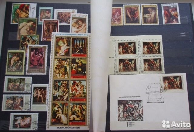 Альбом марок, сцепок, блоков и конвертов. Рубенс