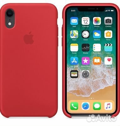Чехол силиконовый для iPhone XR Красный