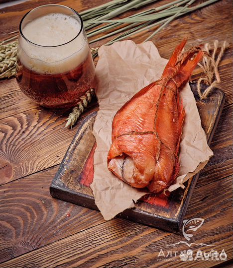 Морской окунь горячего копчения