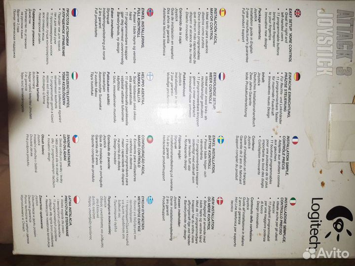 Джойстик logitech attack 3. Состояние нового. Рабо