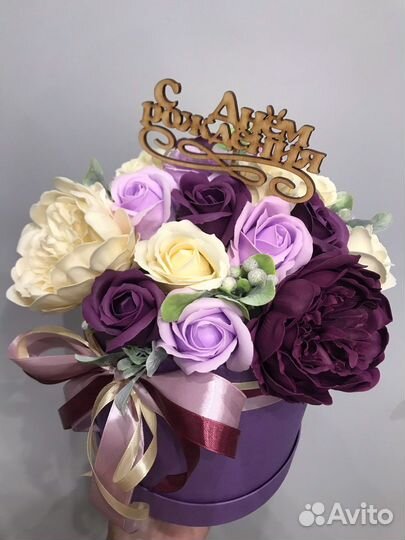 Букеты из мыльных роз