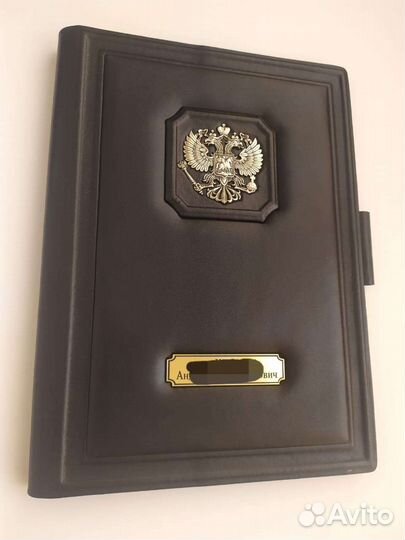 Кожаная папка a4