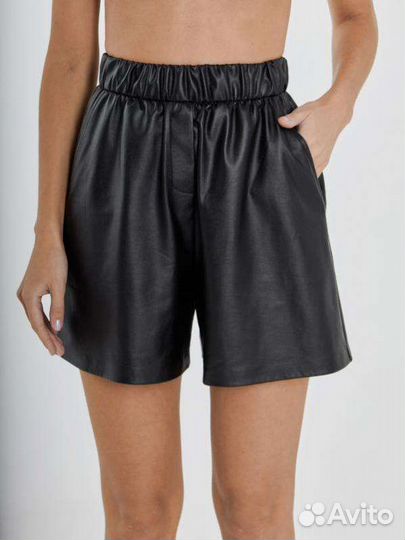 Шорты кожаные женские