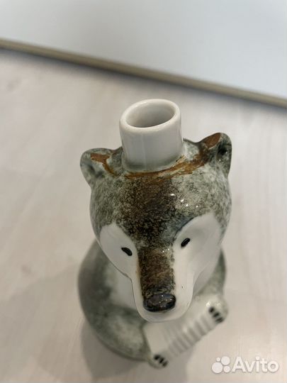 Штоф графин «Мишка гармонист» СССР