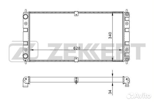 Радиатор охлажд LADA Niva 2 02