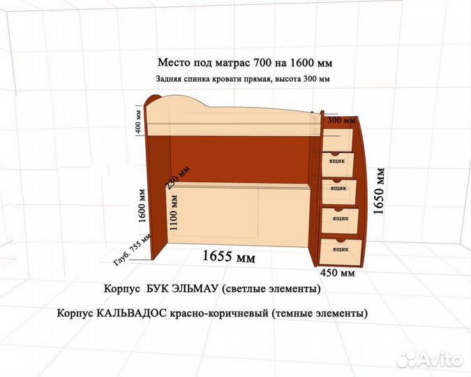 Кровать-чердак