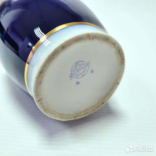 Ваза под цветы кобальт. Довбыш