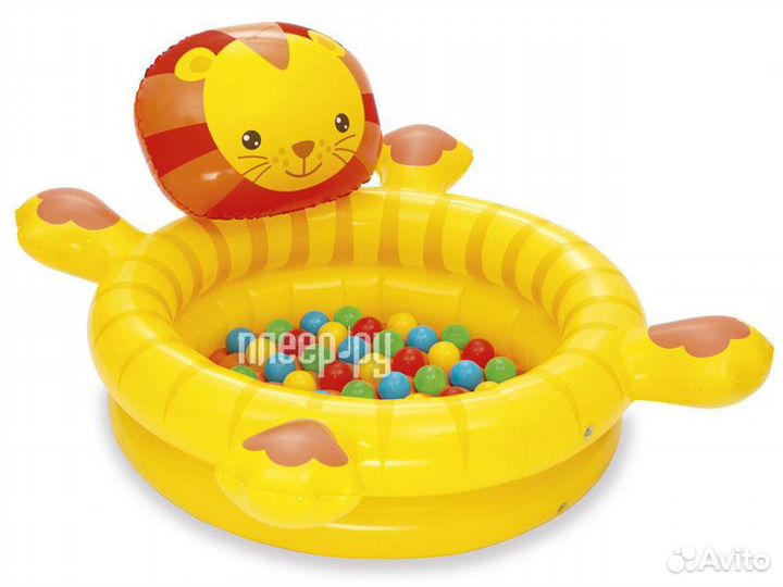 BestWay Львенок с мячами 111x98x61.5cm 52261