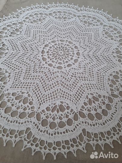 Салфетка вязаная кружево ручная работа