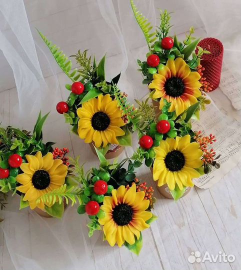 Мыльный букет - комплимент для учителя