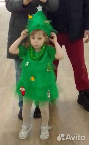 Новогодние костюмы 98 мышка и елочка