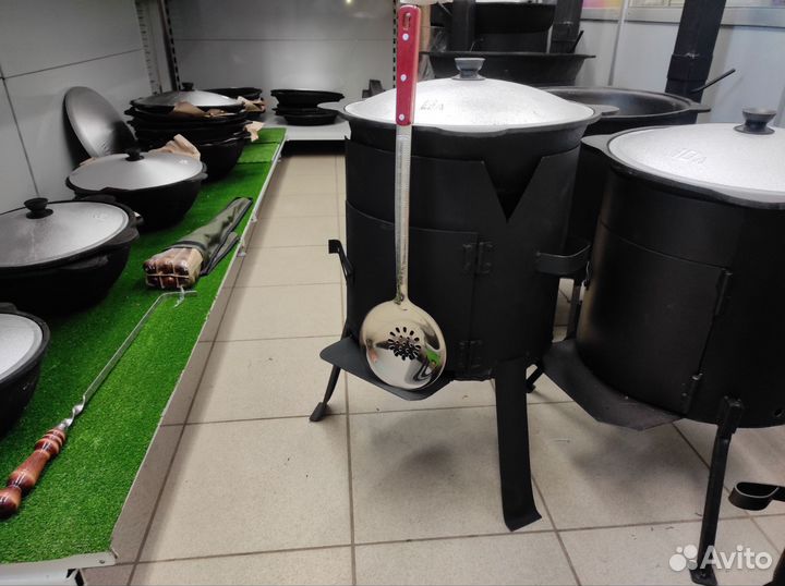 Казан Узбекский 8 л + печь