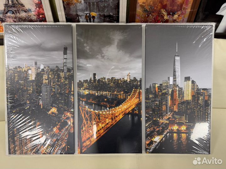 Модульная картина из трех частей