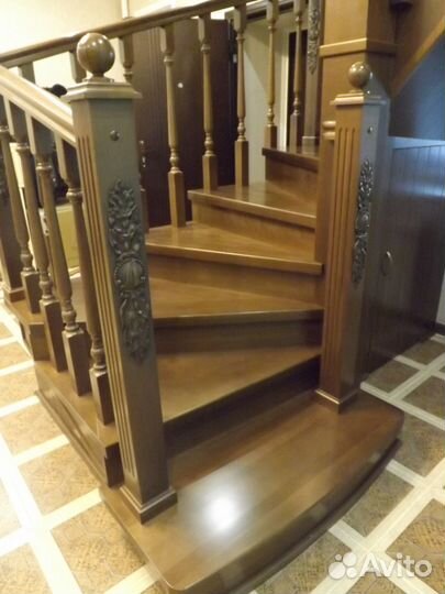 Лестницы из дерева, панели, фасады