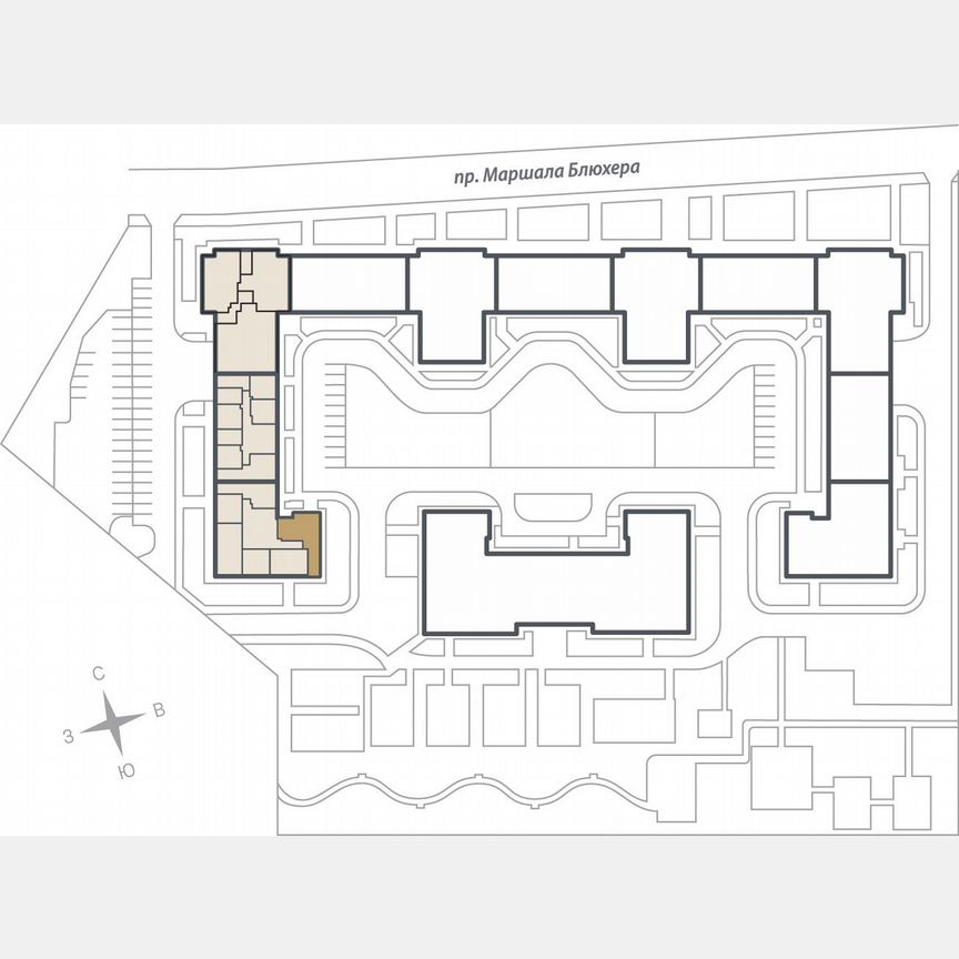 3-к. квартира, 89,2 м², 2/15 эт.