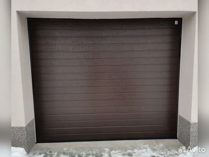 Автоматические секционные ворота Алютех