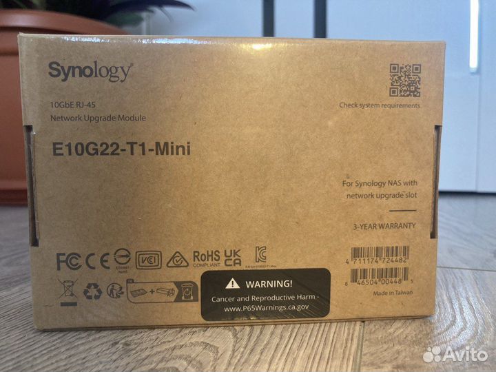 Synology сетевая карта на 10GbE RJ-45