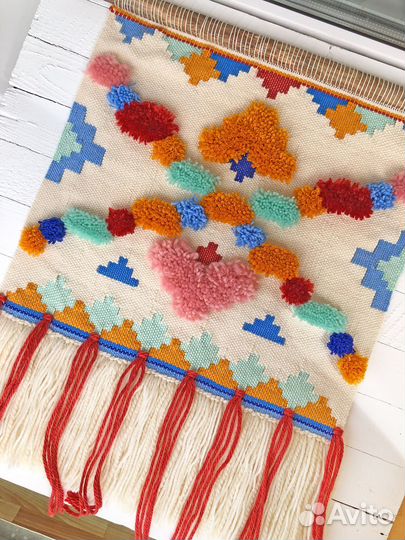 Гобелен на стену панно макраме