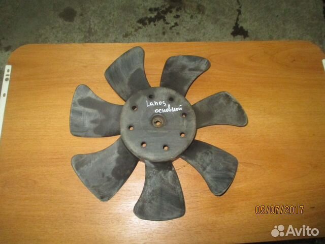 Крыльчатка основного радиатора Chevrolet Lanos