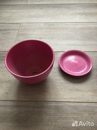 Керамические горшки с поддоном