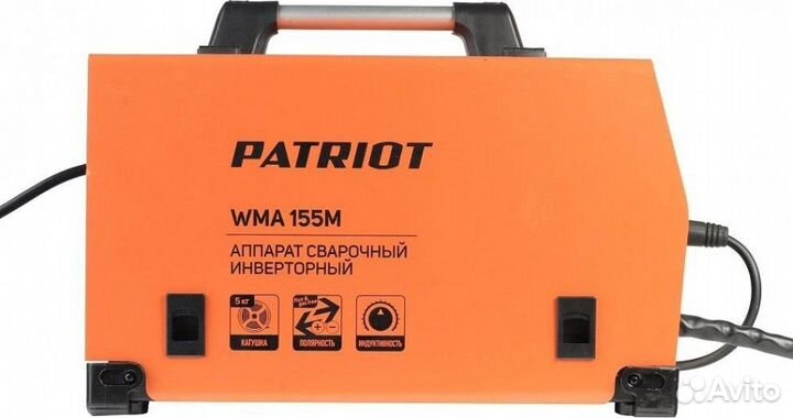 Сварочный полуавтомат patriot WMA 155M MIG/MAG/MMA