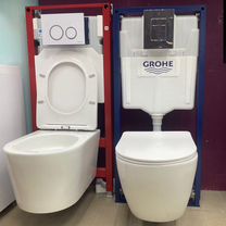 Инсталляция Grohe Rapid с безободковым унитазом.Мн