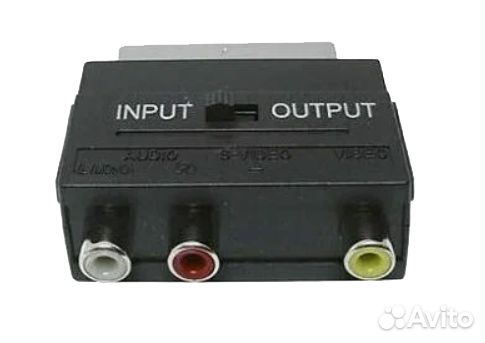 Переходник scart-3 RCA (с переключателем) SK10