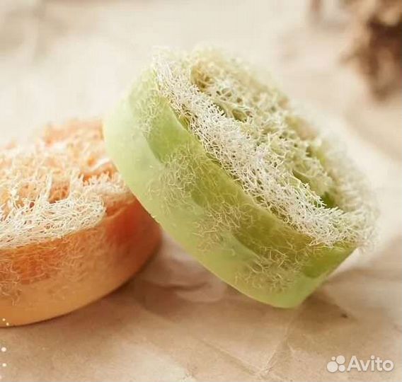 Мыло ручной работы с люфой