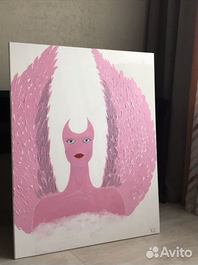 Картина акрилом на холсте 