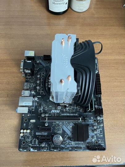 Core i3 9100f + MSI H310M + кулер + память