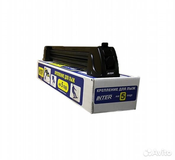 Крепления inter для перевозки 5 пар лыж на крыше