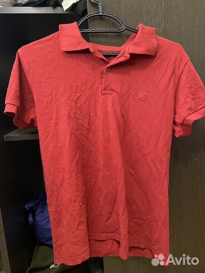 Футболка polo мужская красная