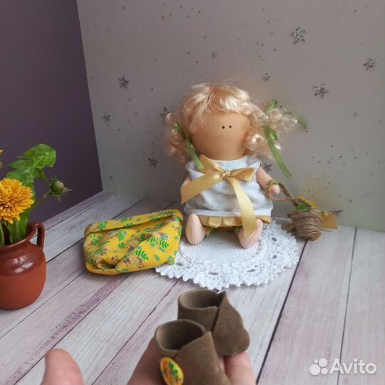 Кукла ручной работытекстильная интерьерная игровая