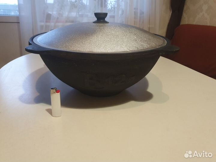 Казан 12 литров чугунный