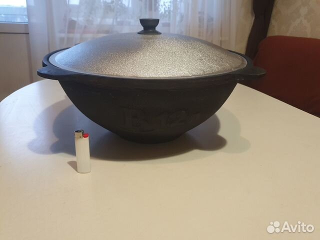 Казан 12 литров чугунный