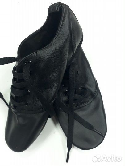 Обувь (джазовки из кожи) чёрные