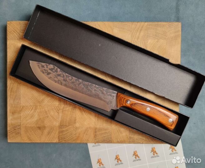 Турецкий шеф нож кованый