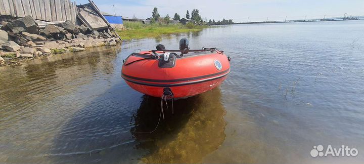 Надувная лодка с мотором бу