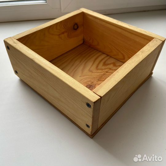 Ящик деревянный для подарков и декора