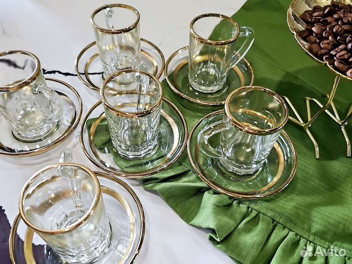 Набор кофейных чашек СССР 6 персон