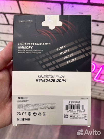 Память Kingston fury Renegade 8GB KF426C13RB/8