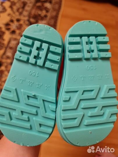 Резиновые сапоги для девочки 23р