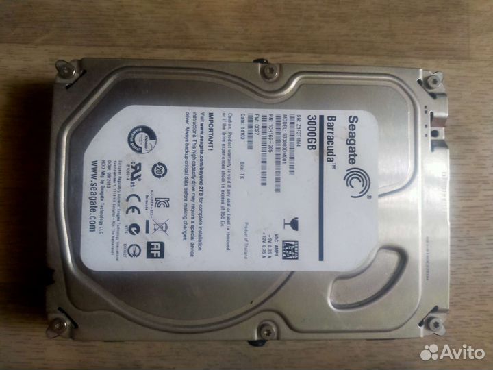 Продаю жёсткие диски на запчасти